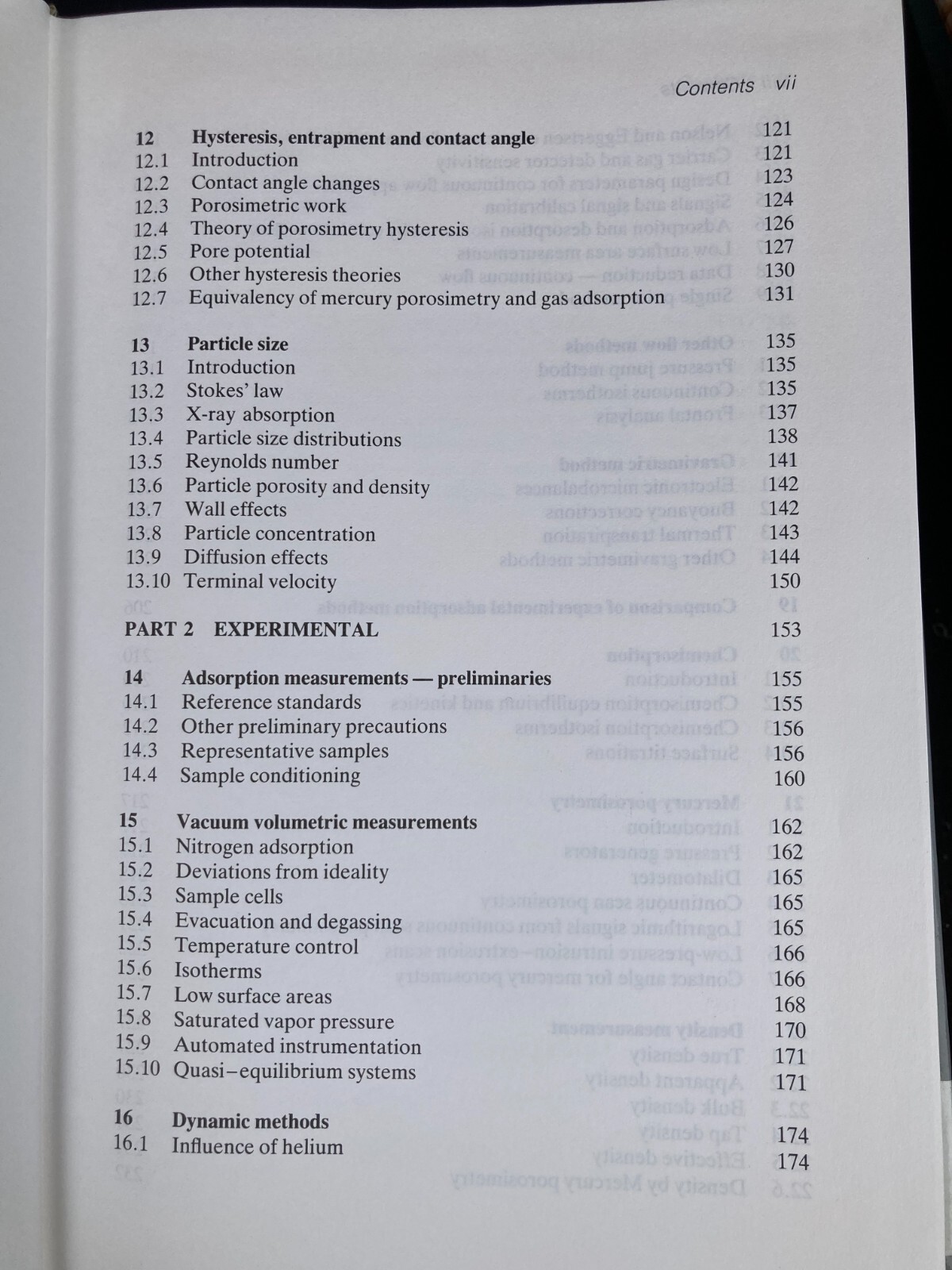 Powder Surface Area and Porosity – Shields & Lovell – 3rd edition Hardback