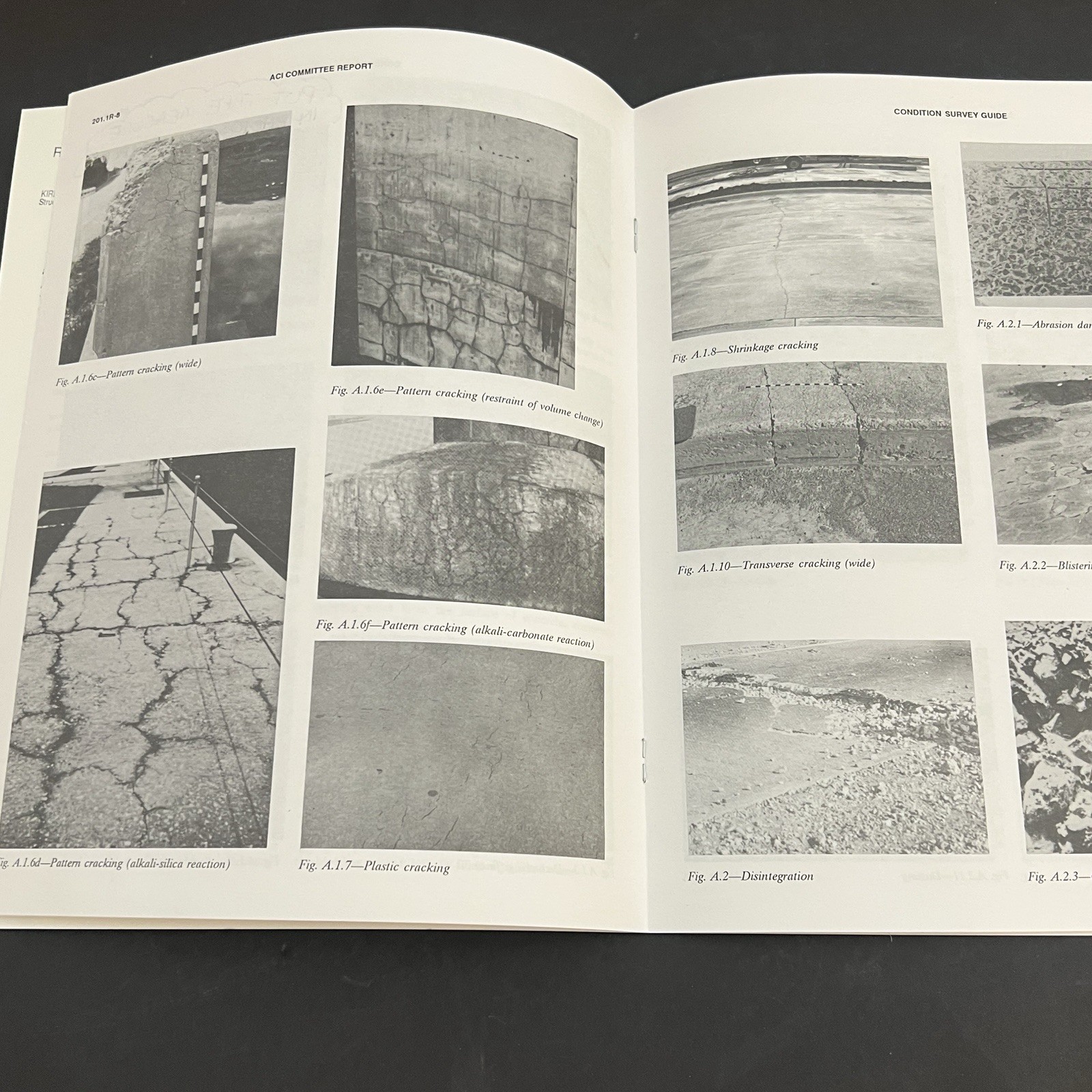 ACI 201.1R-92 Guide For Making A Condition Survey Of Concrete In Service
