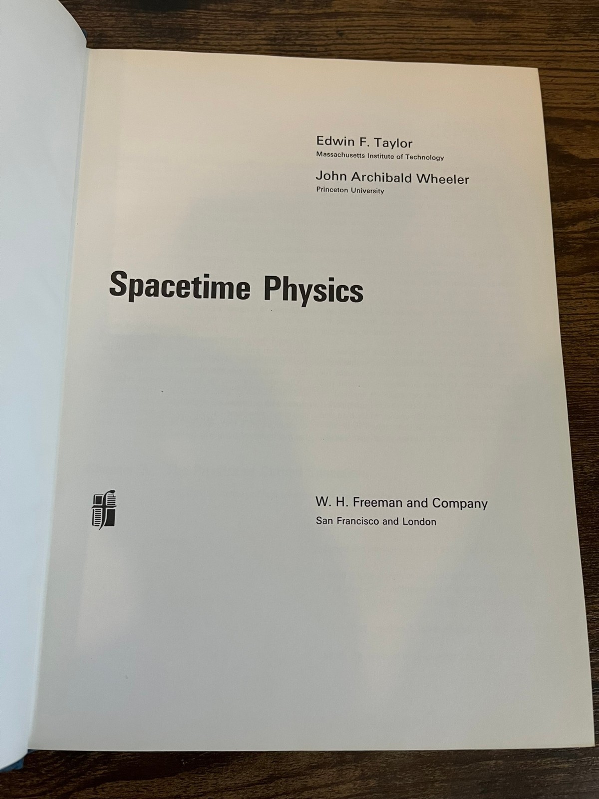 Spacetime Physics by Edwin Taylor & John Wheeler – 1966 Hardcover DJ 1st Edition