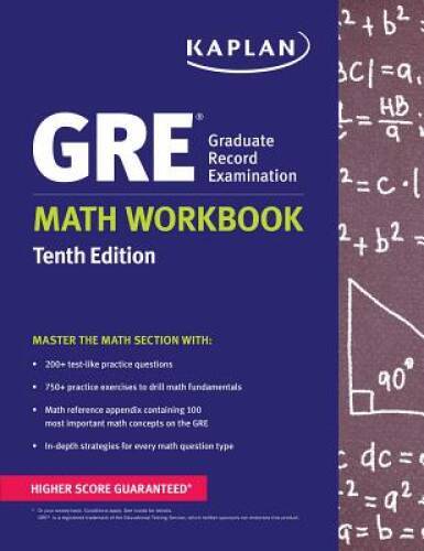 GRE Math Workbook (Kaplan Test Prep) – Paperback By Kaplan Test Prep – GOOD