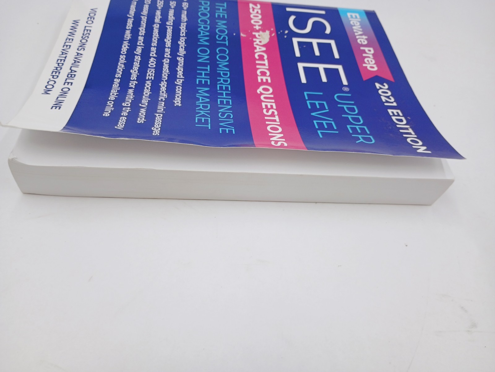 NEW ELEVATE PREP 2021 EDITION ISEE UPPER LEVEL 2500+ PRACTICE QUESTIONS TEXTBOOK