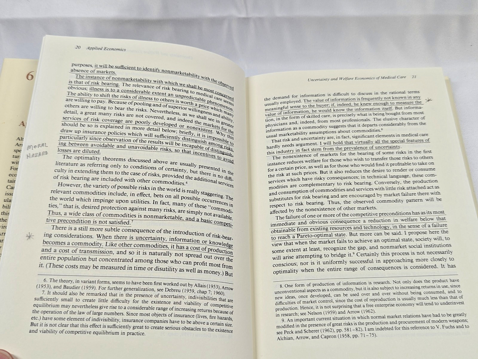 Applied Economics 6 Collected Papers of Kenneth J Arrow 1985 HC Free Shipping