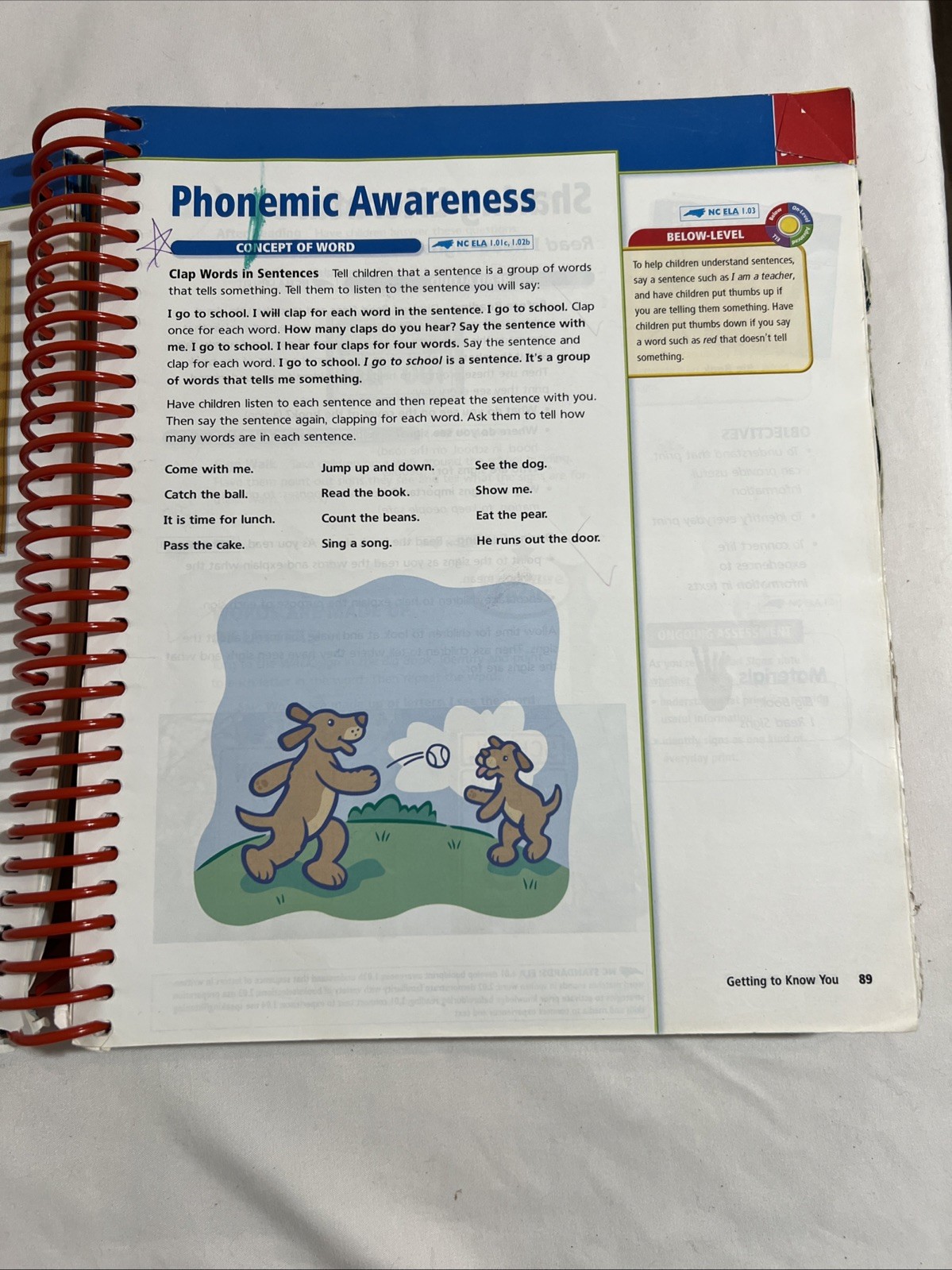 Harcourt Trophies Teacher’s Edition Kindergarten Grade K – Volume 1 (BS1S1)