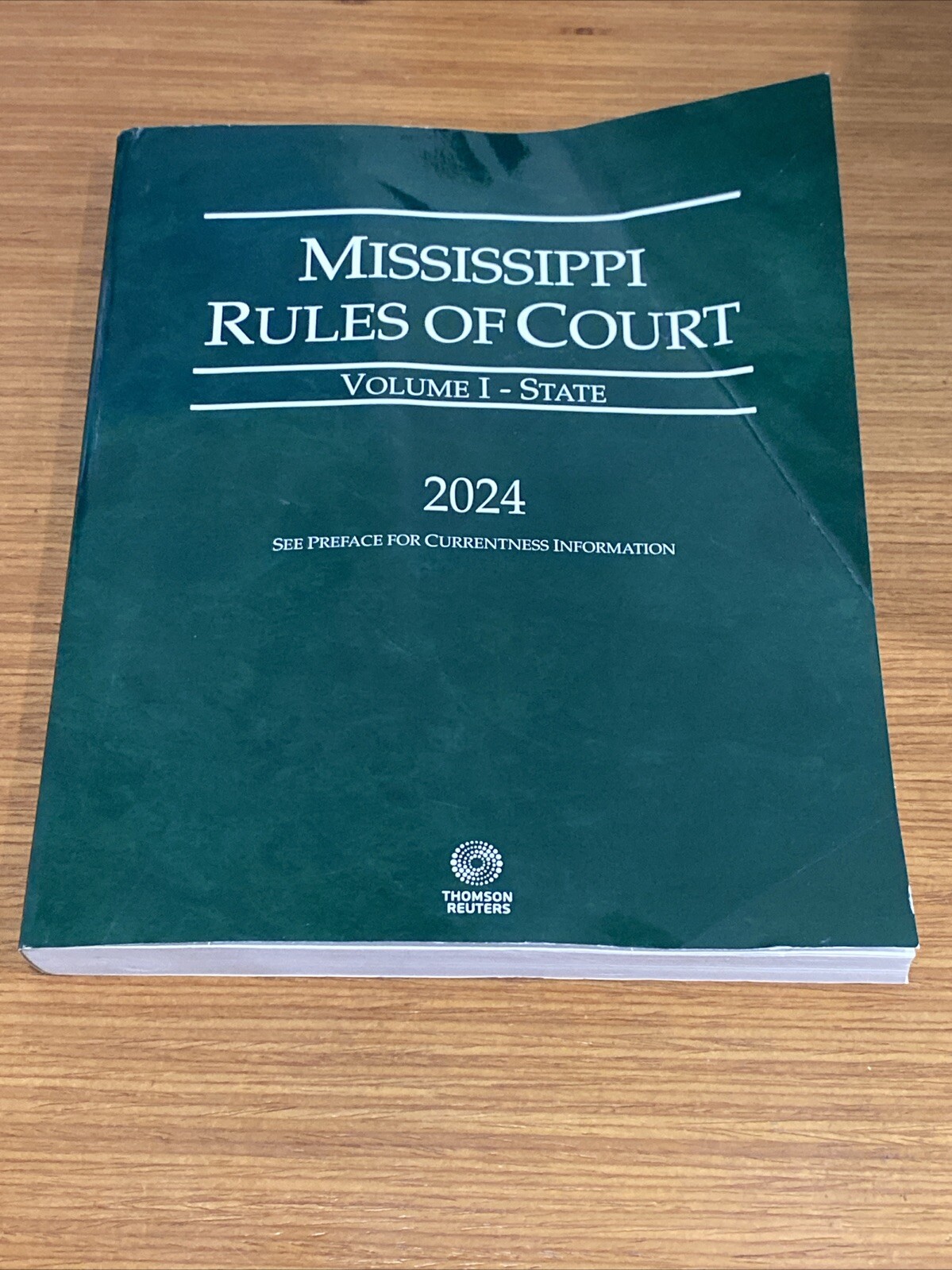 Mississippi Rules of Court STATE Vol 1 2024 Edition $300 msrp BOOK