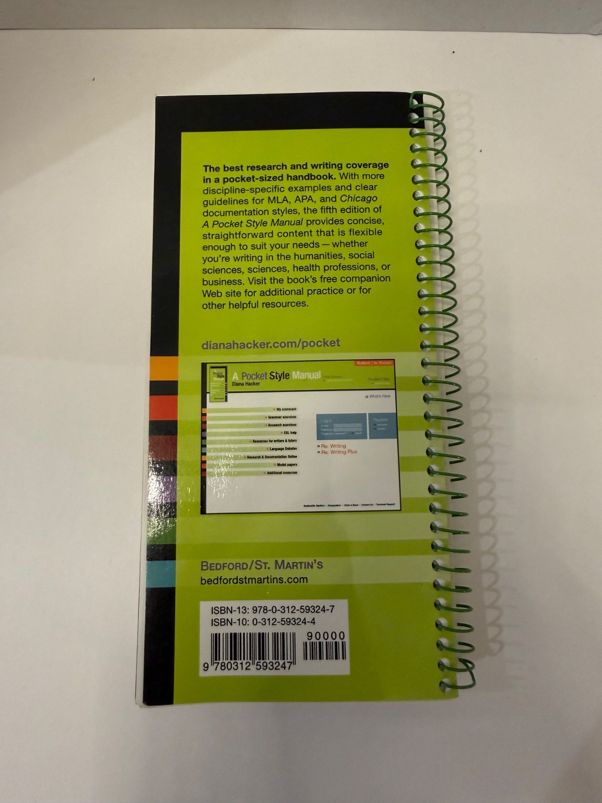 Pocket Style Manual 2009 by Diana Hacker (2009, Trade Paperback)