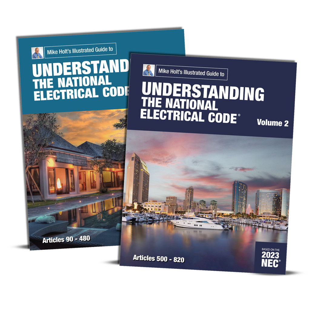 Mike Holt 2023 Understanding the NEC Vol. 1 and Vol. 2 textbooks W/ Answer Key