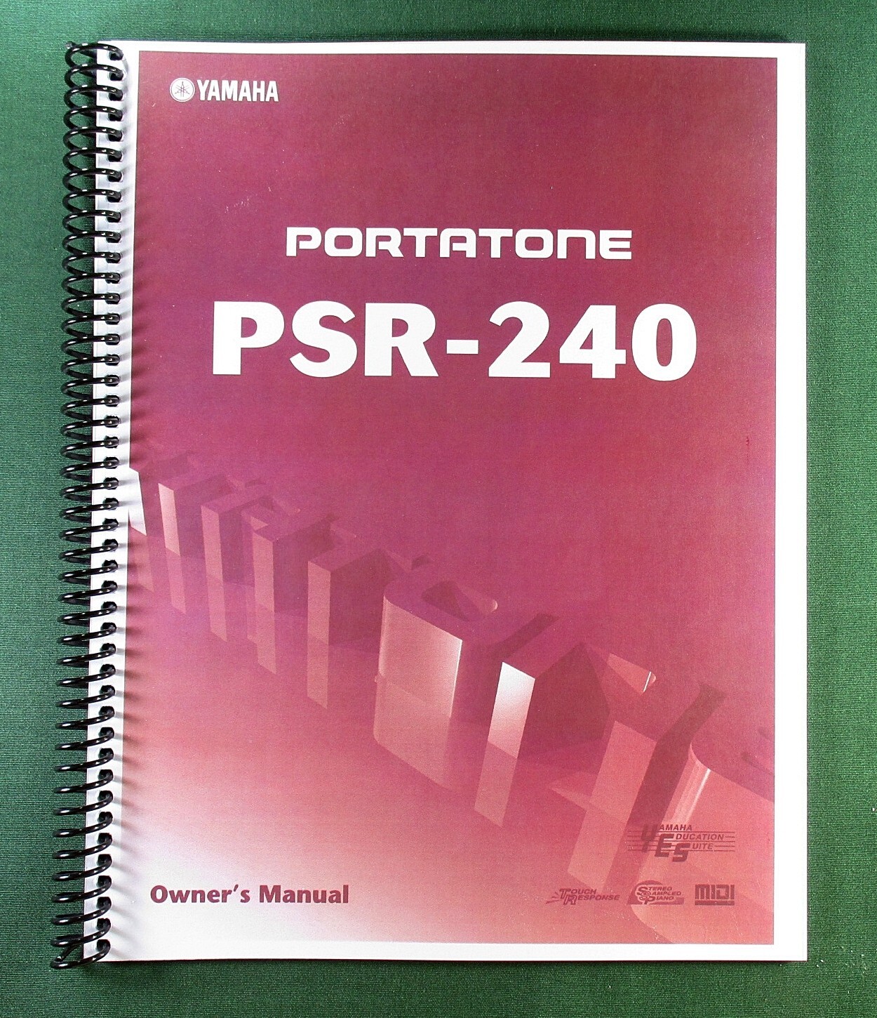 Yamaha PSR-240 Instruction Manual: 52 Pages & Protective Covers!
