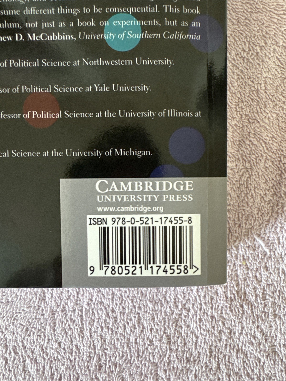 Cambridge Handbook of Experimental Political Science Donald P. Green Paperback