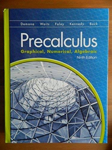 PRECALCULUS:GRAPHICAL,NUMERICA – Hardcover – VERY GOOD