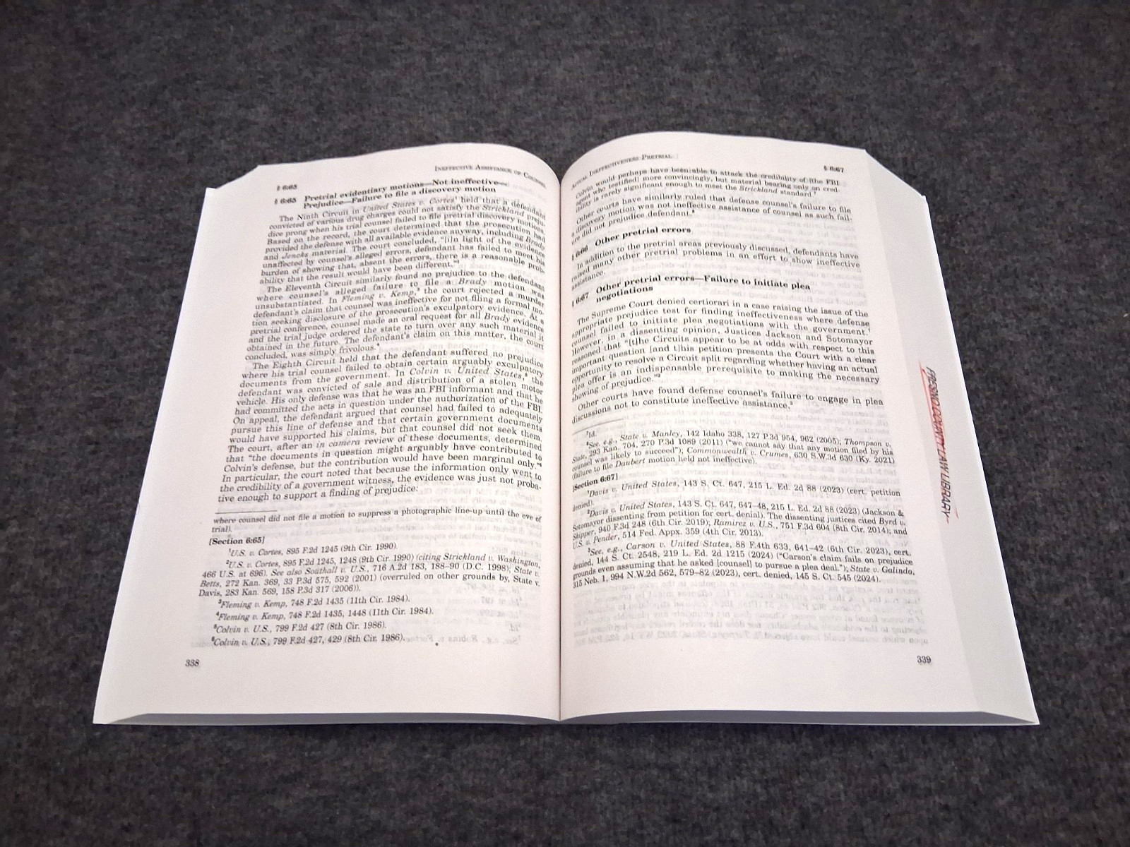 Ineffective Assistance of Counsel 2025 Edition (Burkoff) THOMSON REUTERS