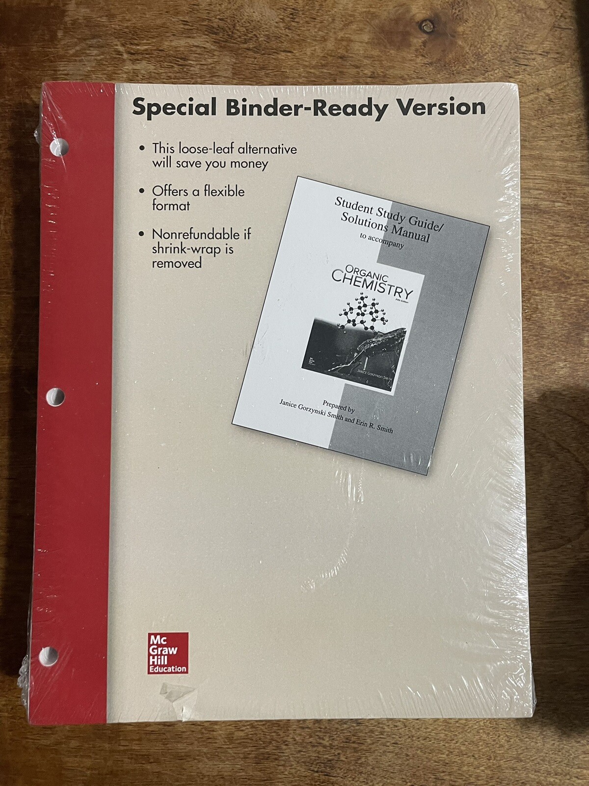 LOOSE LEAF FOR SG/SOLUTIONS MANUAL FOR ORGANIC CHEMISTRY By Smith Janice