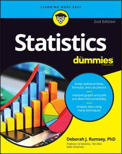 Statistics For Dummies – Paperback By Rumsey, Deborah J. – GOOD