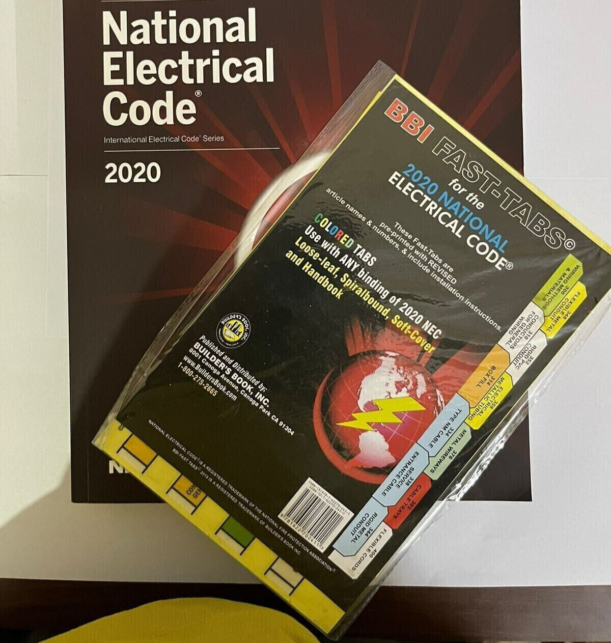 NFPA 70 NEC National Electrical Code 2020 Paperback + BBI Fast-Tabs USPS