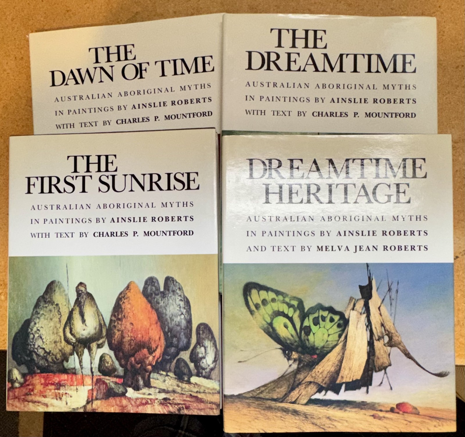 Set of 4 Dreamtime Australian Aboriginal Myths In Paintings Ainsley Roberts