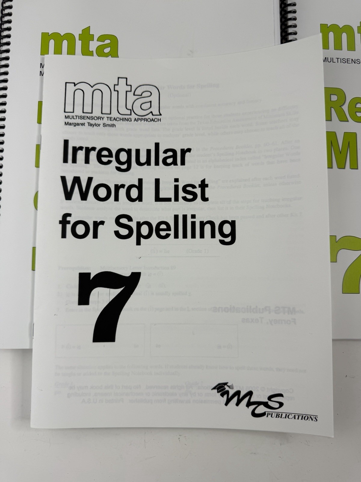 MTA Multisensory Teaching Approach Margaret Taylor Smith Reading Spelling 7 READ