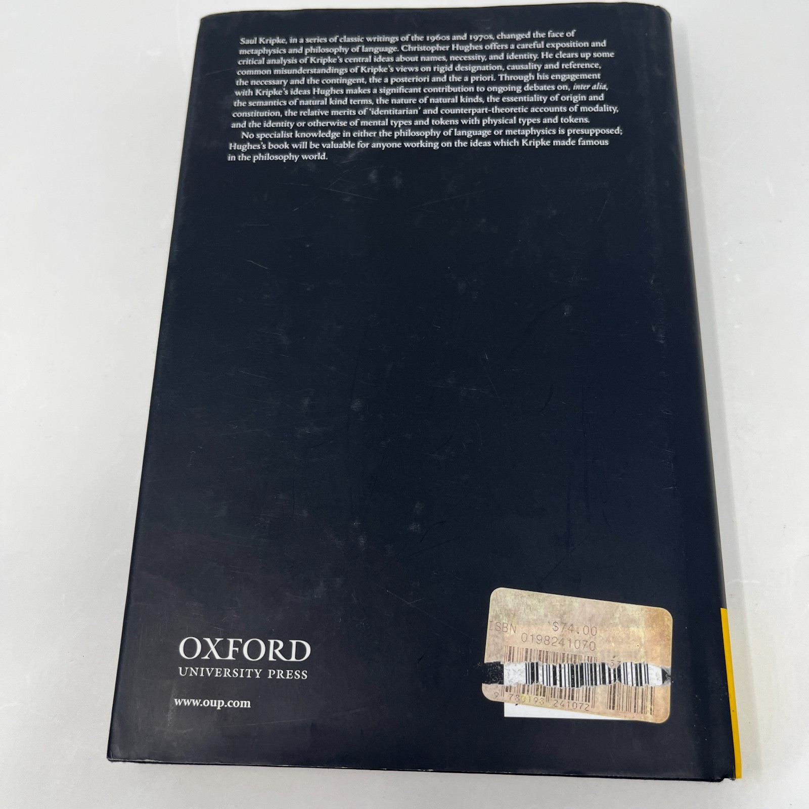 Kripke: Names, Necessity, and Identity by Christpher Hughes HC
