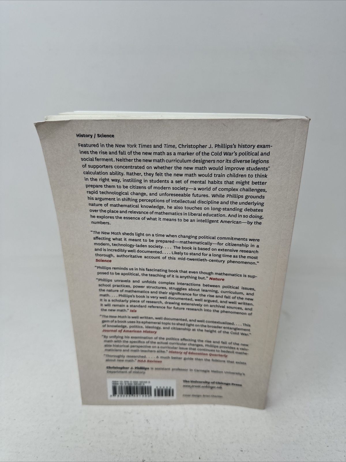 The New Math : A Political History by Christopher J. Phillips (2016, Paperback)