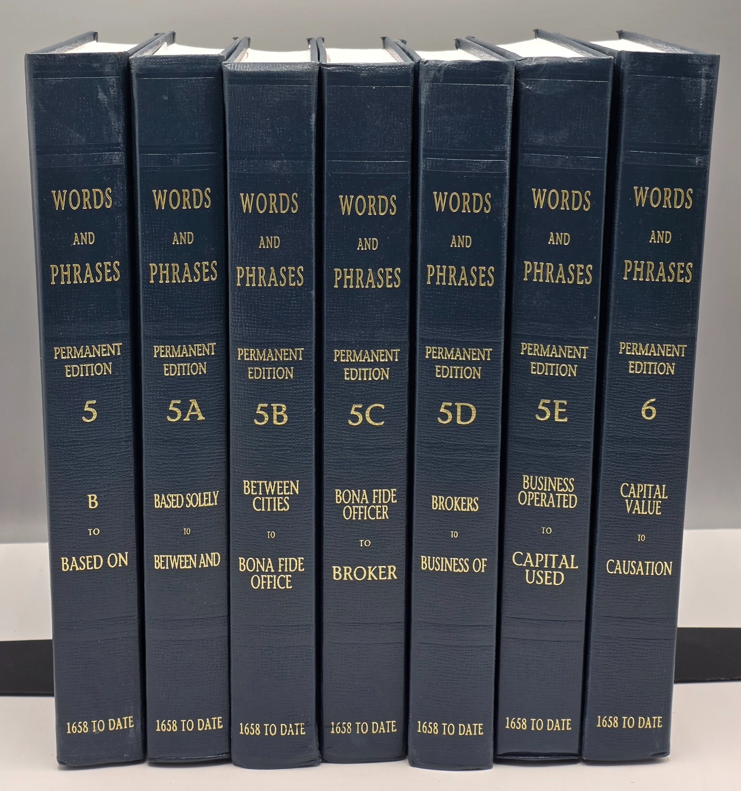 Words and Phrases Permanent Edition Thomson Reuters Vol 5-6 LOT OF 7 BOOKS HC
