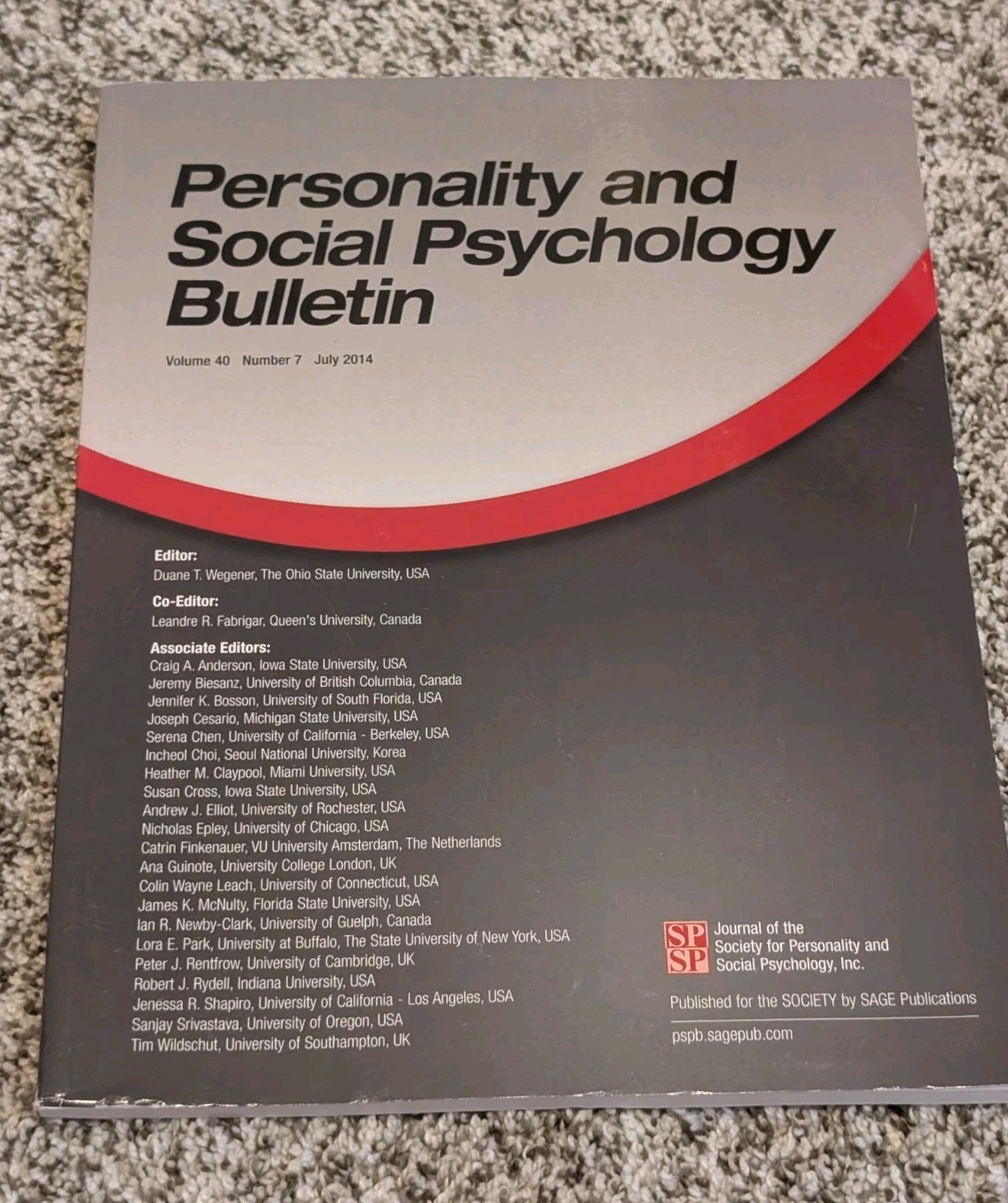 Personality and Social Psychology Bulletin, July 2014, Volume 40, Number 7