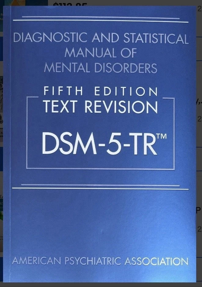 Diagnostic and Statistical Manual of Mental Disorders DSM-5-TR