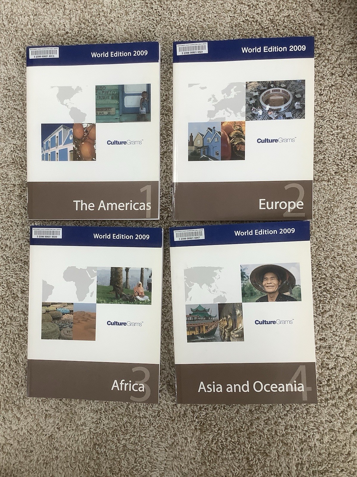 CultureGrams World Edition 2009: Complete 4 Volume Set; Trade PB in VG Cond