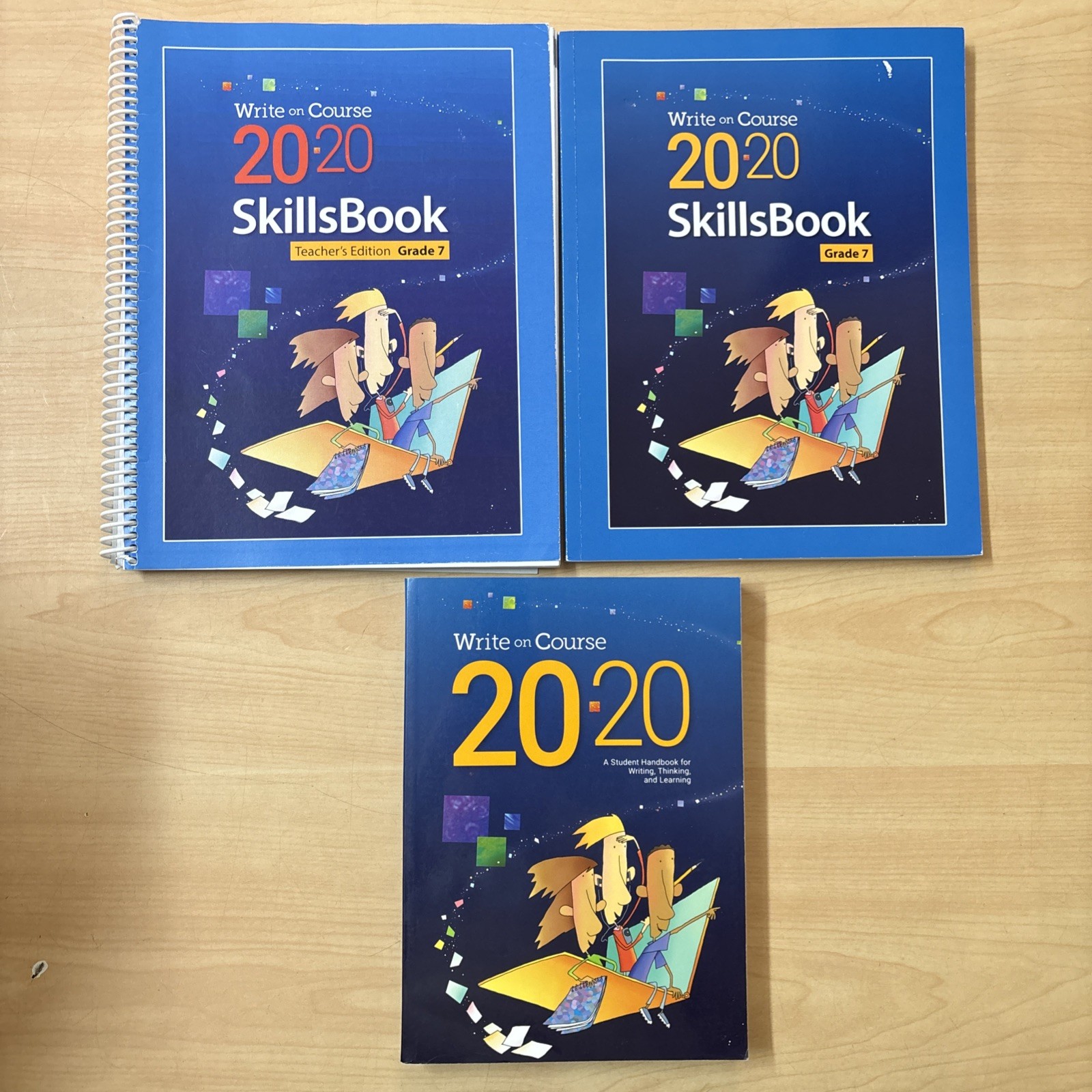 Lot 3 Write on Course 20-20 Grade 7 Textbook Skillsbook Teacher’s Edition Set VG