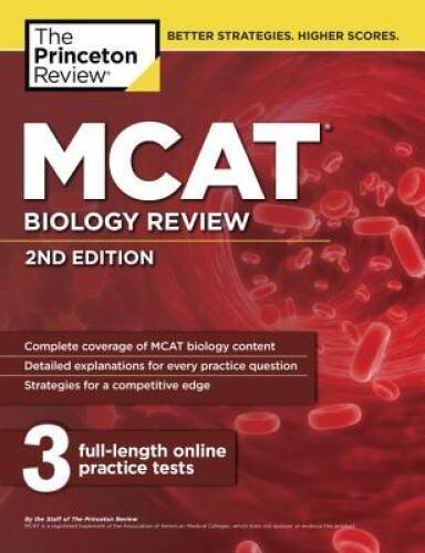 MCAT Biology Review, 2nd Edition (Graduate School Test Preparation) – GOOD
