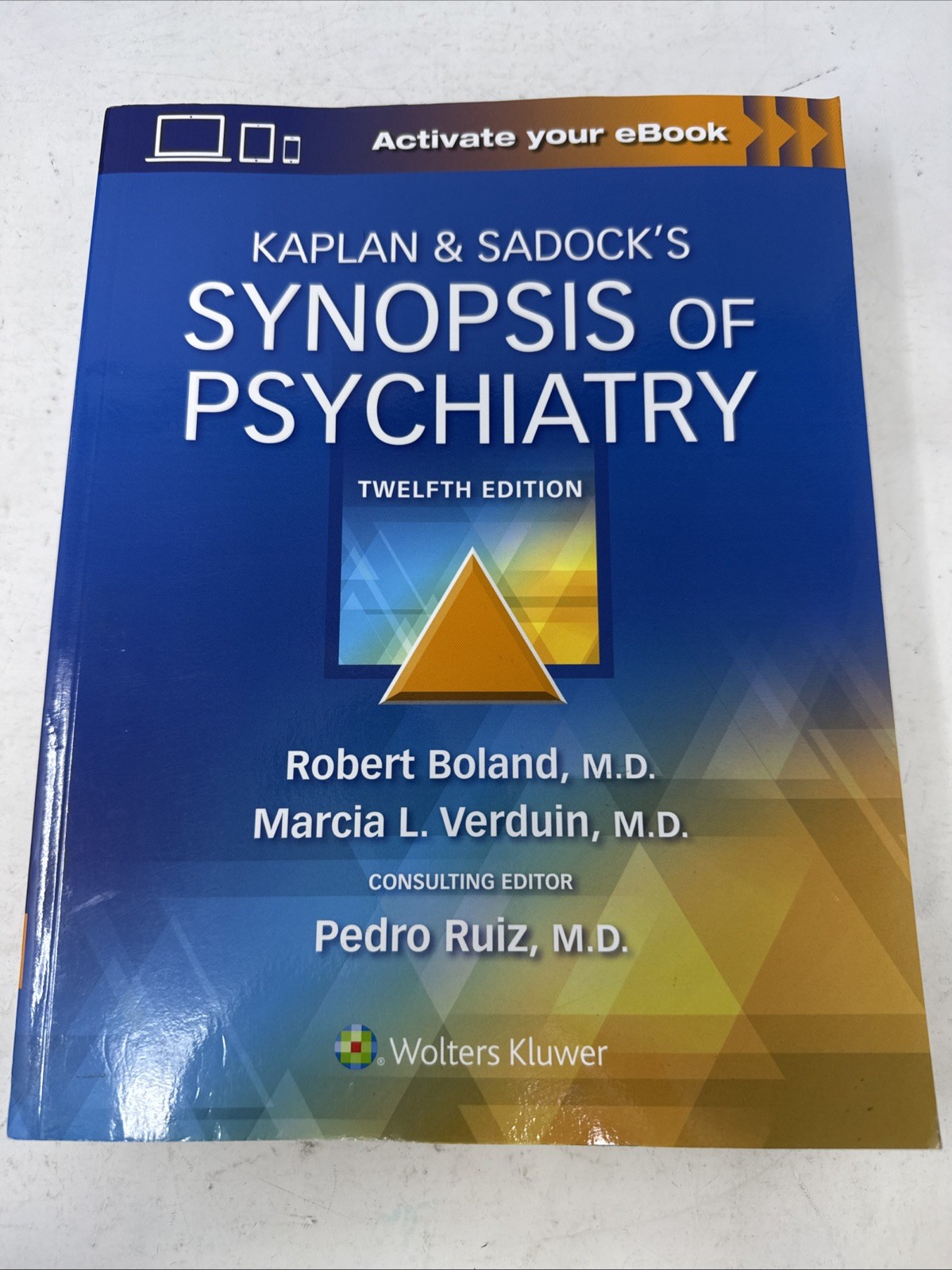 Kaplan & Sadock’s Synopsis Of Psychiatry. 12th Ed. – Paperback -Very Good W/Code