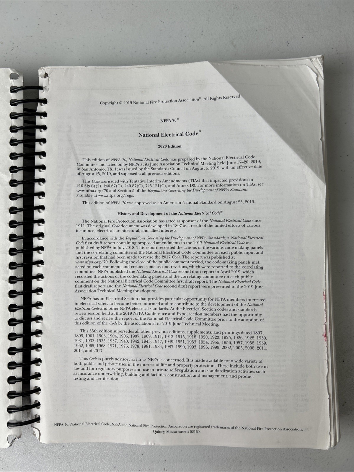 National Electrical Code by National Fire Protection Association (2019, Spiral)
