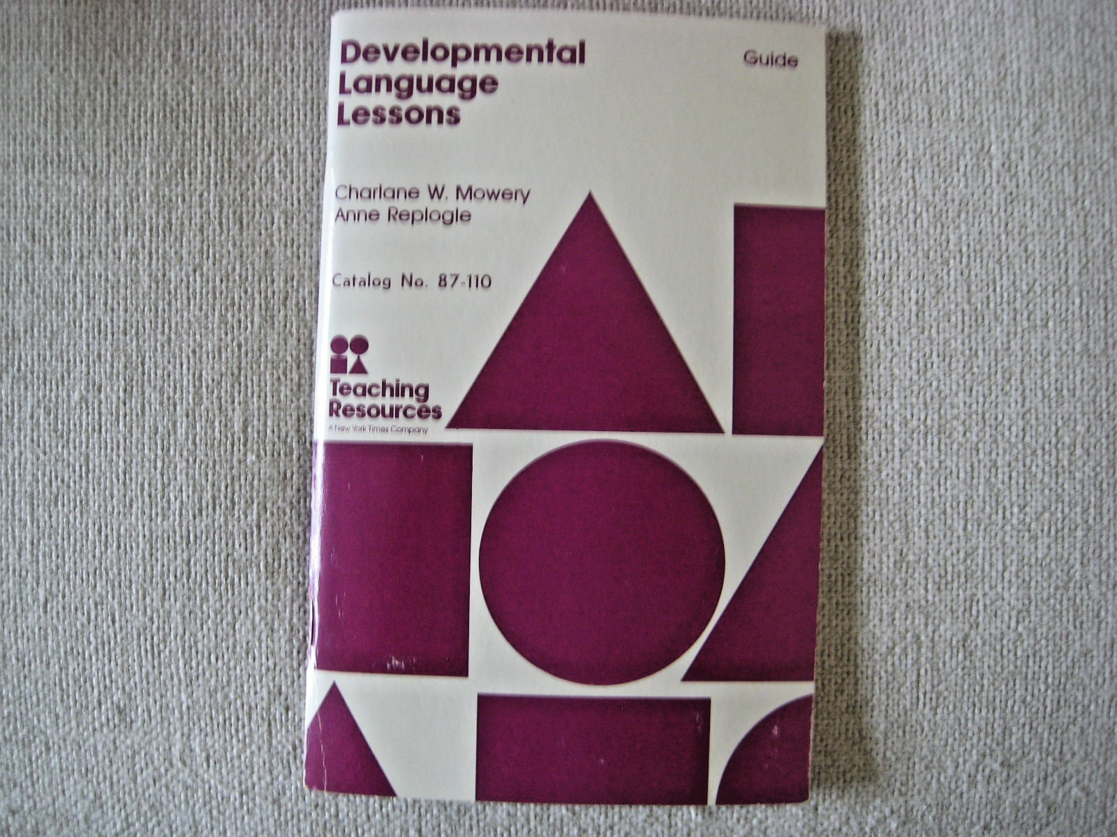 Vtg Teaching Resources Developmental Language Lessons 1977 87-110 Education Book
