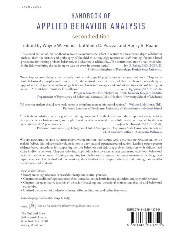 Handbook of Applied Behavior Analysis, 2nd Edition…