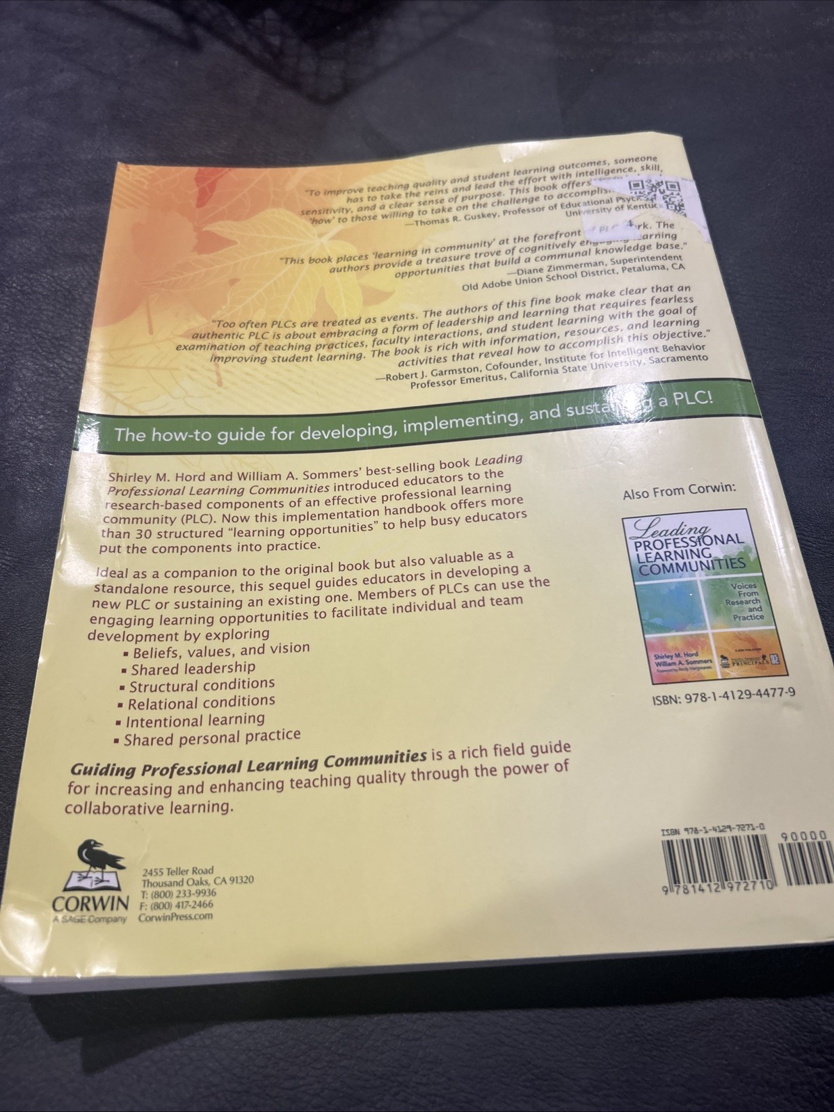 Guiding Professional Learning Communities : Inspiration, Challenge, Surprise