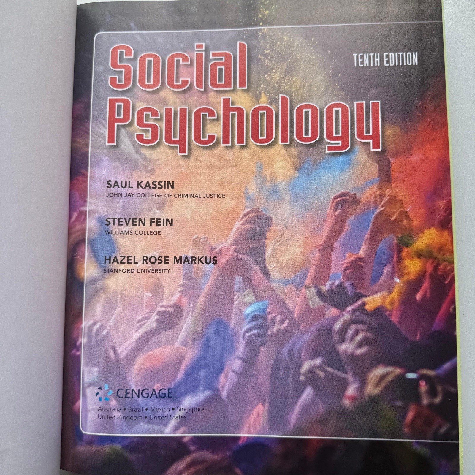 Social Psychology (MindTap for Psychology) – Hardcover By Kassin, Saul – GOOD