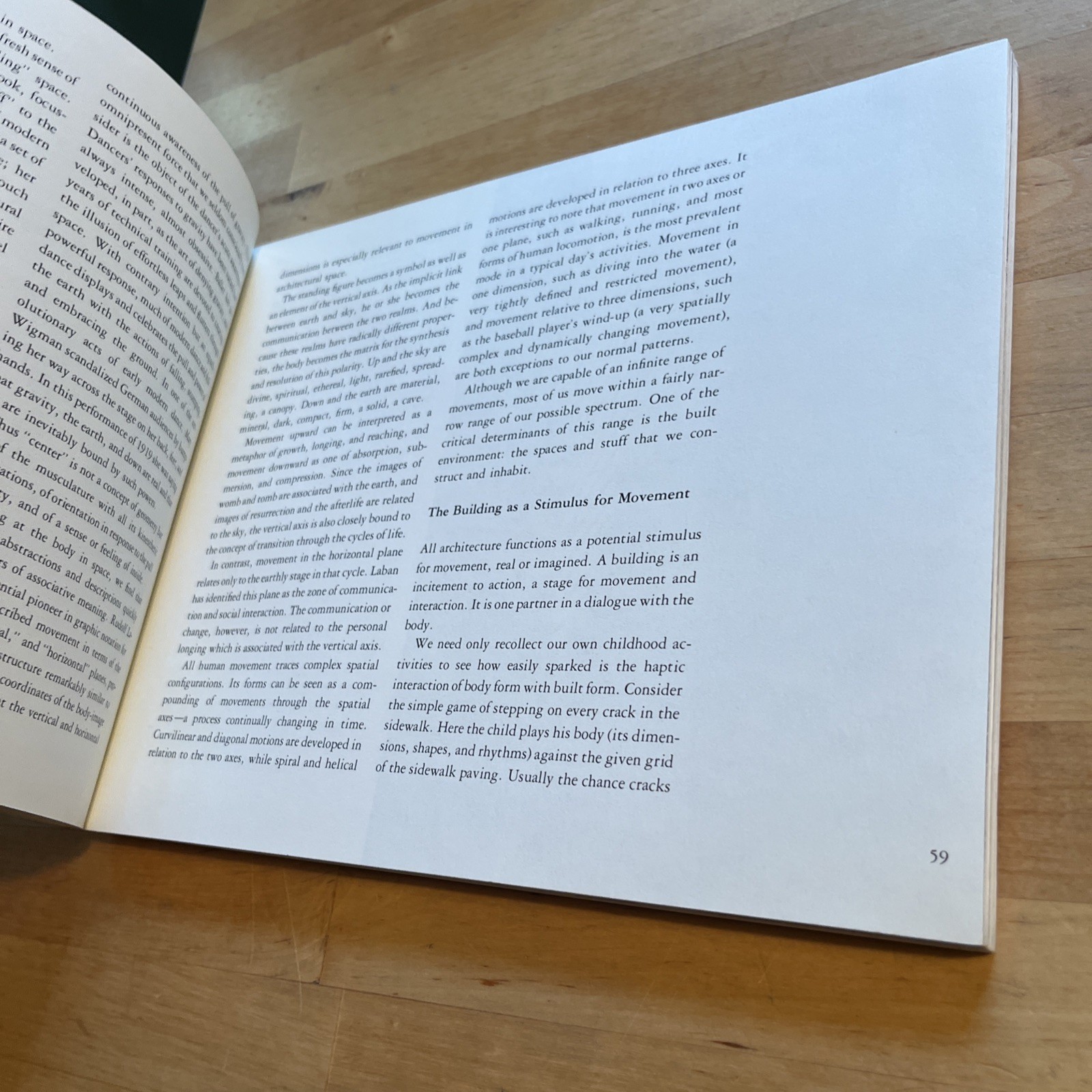 Body, Memory, and Architecture – Kent C Bloomer, Yale University Press 1977