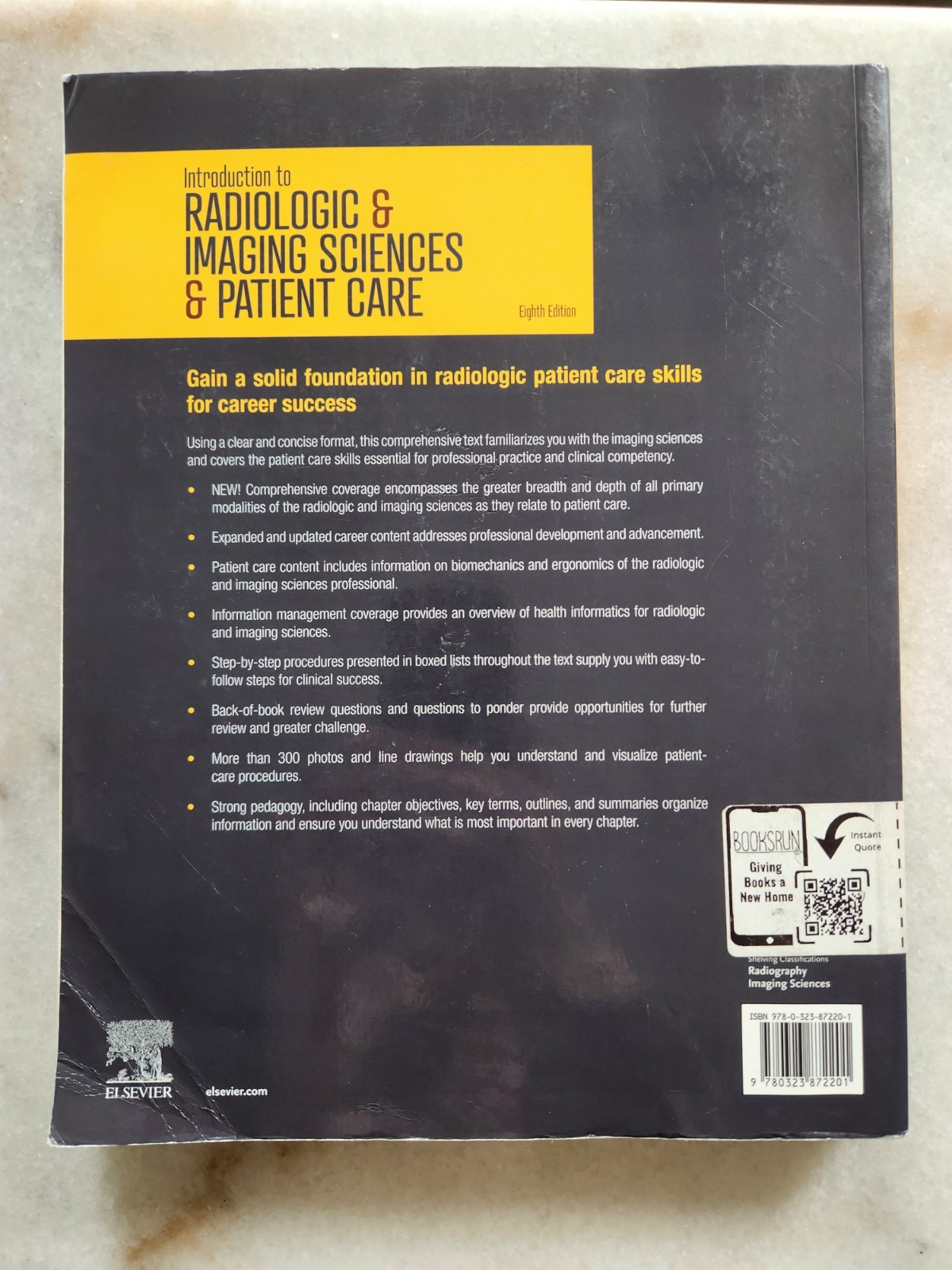 No writing, includes code! Introduction to Radiologic & – Adler 8th edition