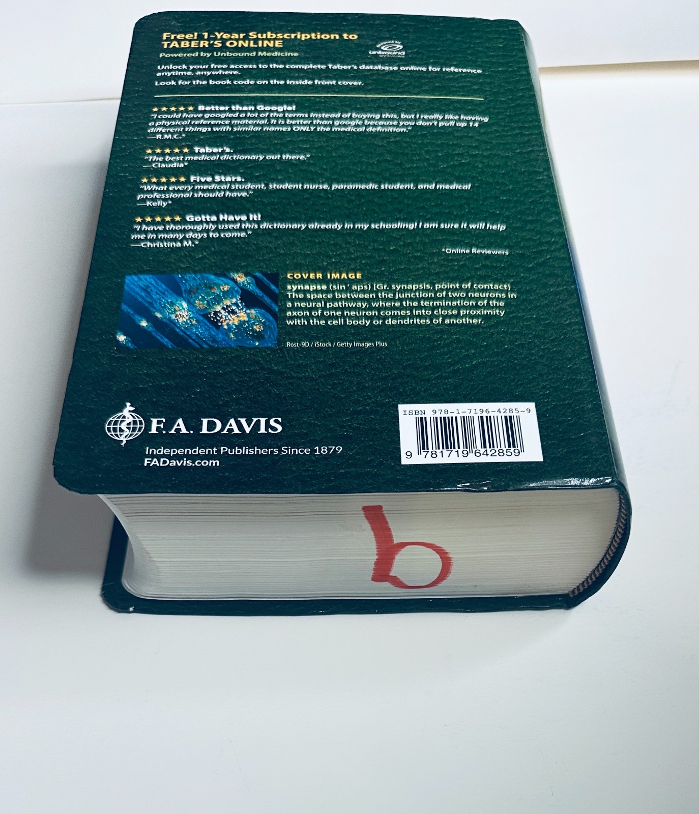 Taber’s Cyclopedic Medical Dictionary – 24th Edition – Brand New