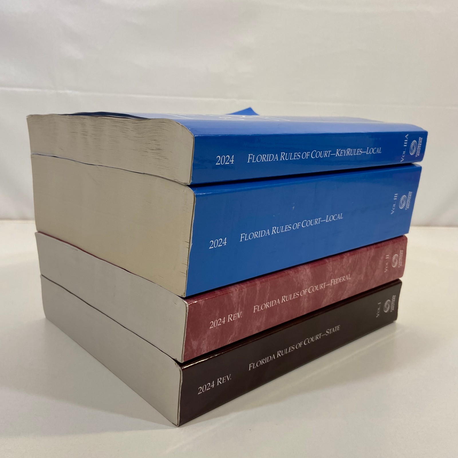 Florida Rules of Court 2024 4 Book Lot Thomson Reuters Local Federal State TPB