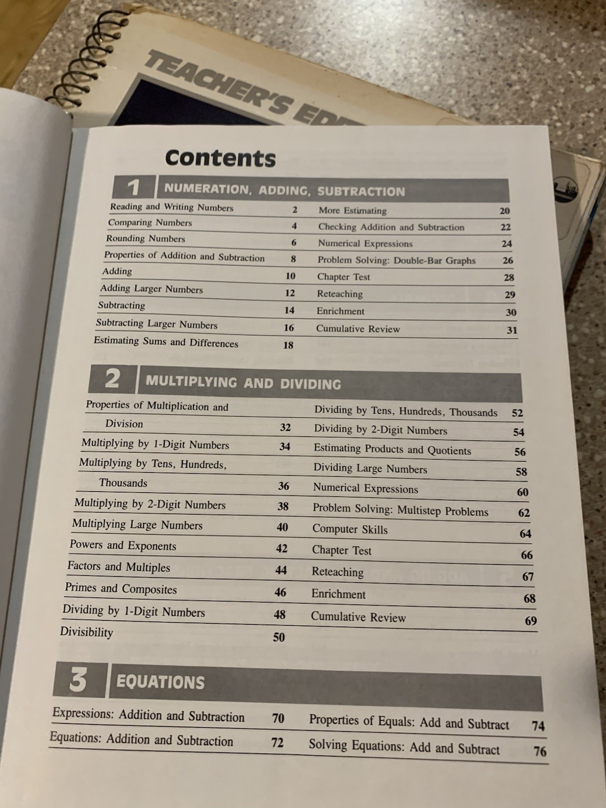 Vintage Student and Teacher’s Edition – Riverside Mathematics 1987 Grade 7