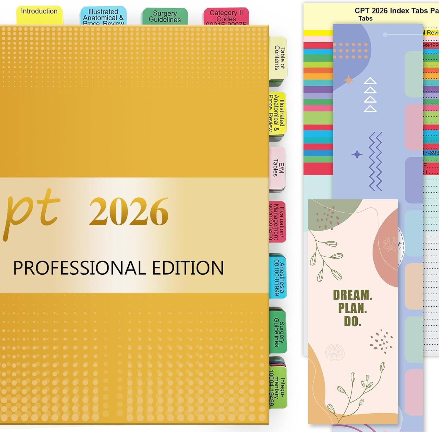 Upgraded Index Tabs for CPT 2026 Professional Edition, Complete CPT Book Tabs…