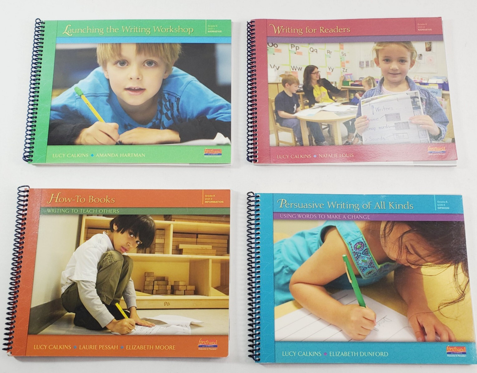 Set of 4 Grade K Units of Study in Opinion, Info, Narrative Writing Units 1-4