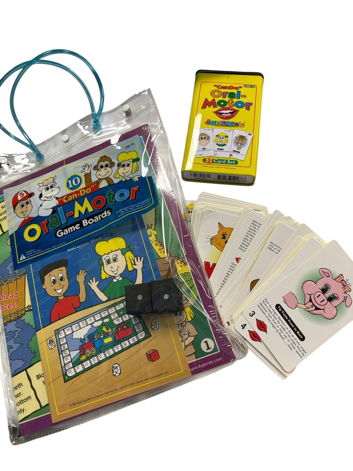 «Can Do» Oral-Motor Fun Deck 52 In Tin + Board Games Super Duper Publications