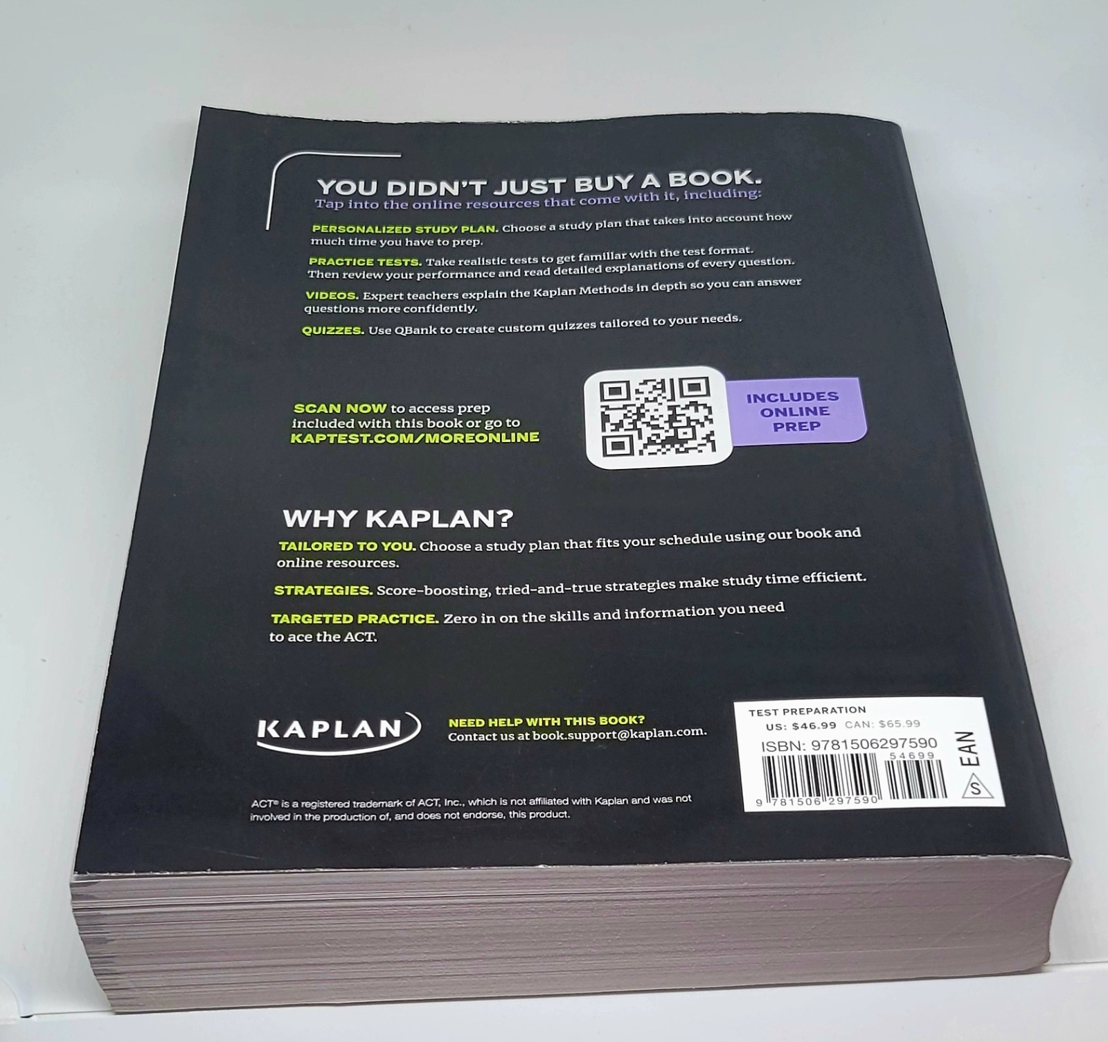 Kaplan Test Prep Ser.: ACT Total Prep 2026: Includes 6 Full Length Tests, 2,000+