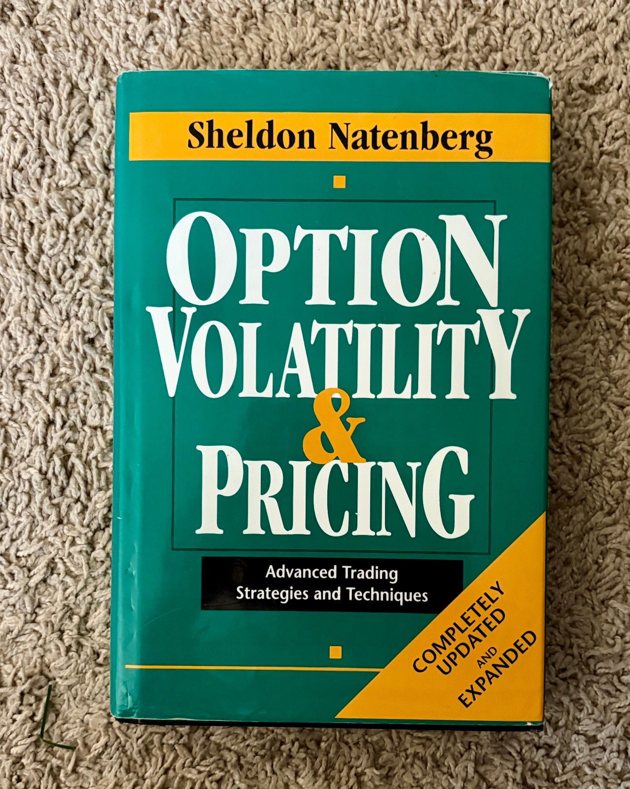 Option Volatility & Pricing: Advanced Trading Strategies and Techniques