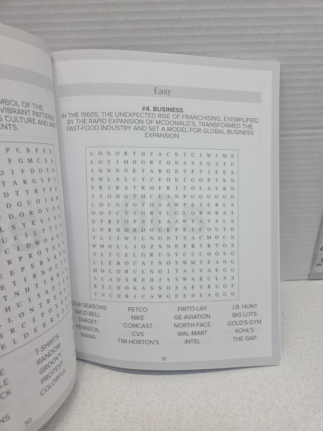Remember When Word Search Puzzle Book Paperback Large Print 8.5” X 11”