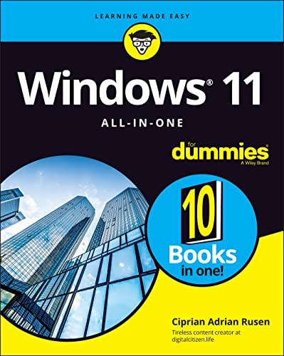 Windows 11 All-in-One For Dummies (For Dummies (ComputerTech)) – GOOD
