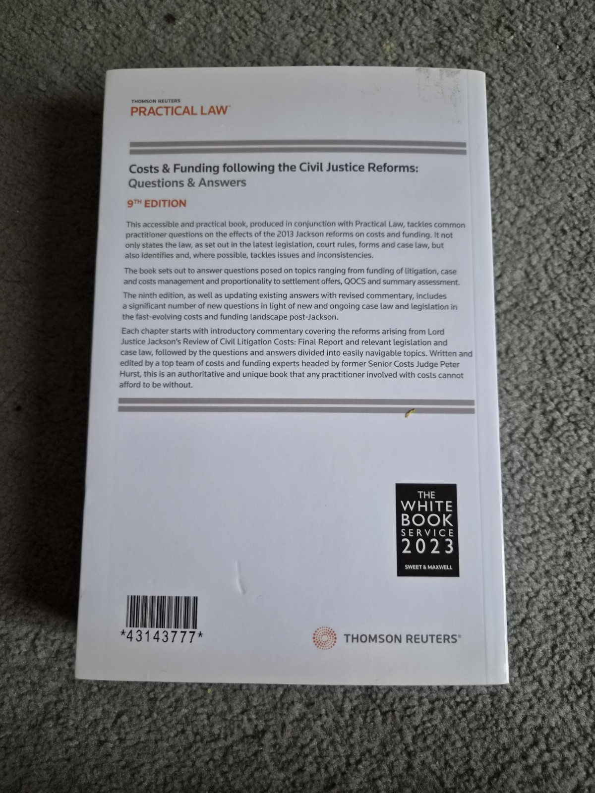 The White Book Civil Procedure Vol 1&2 2023 2nd Supplement & Costs & Funding Q&A