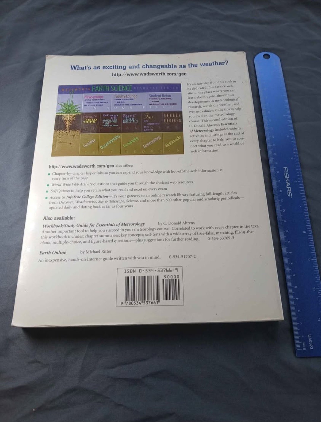 Vintage Essentials of Meteorology, C. Donald Ahrens, Wadsworth, Paperback, 1994