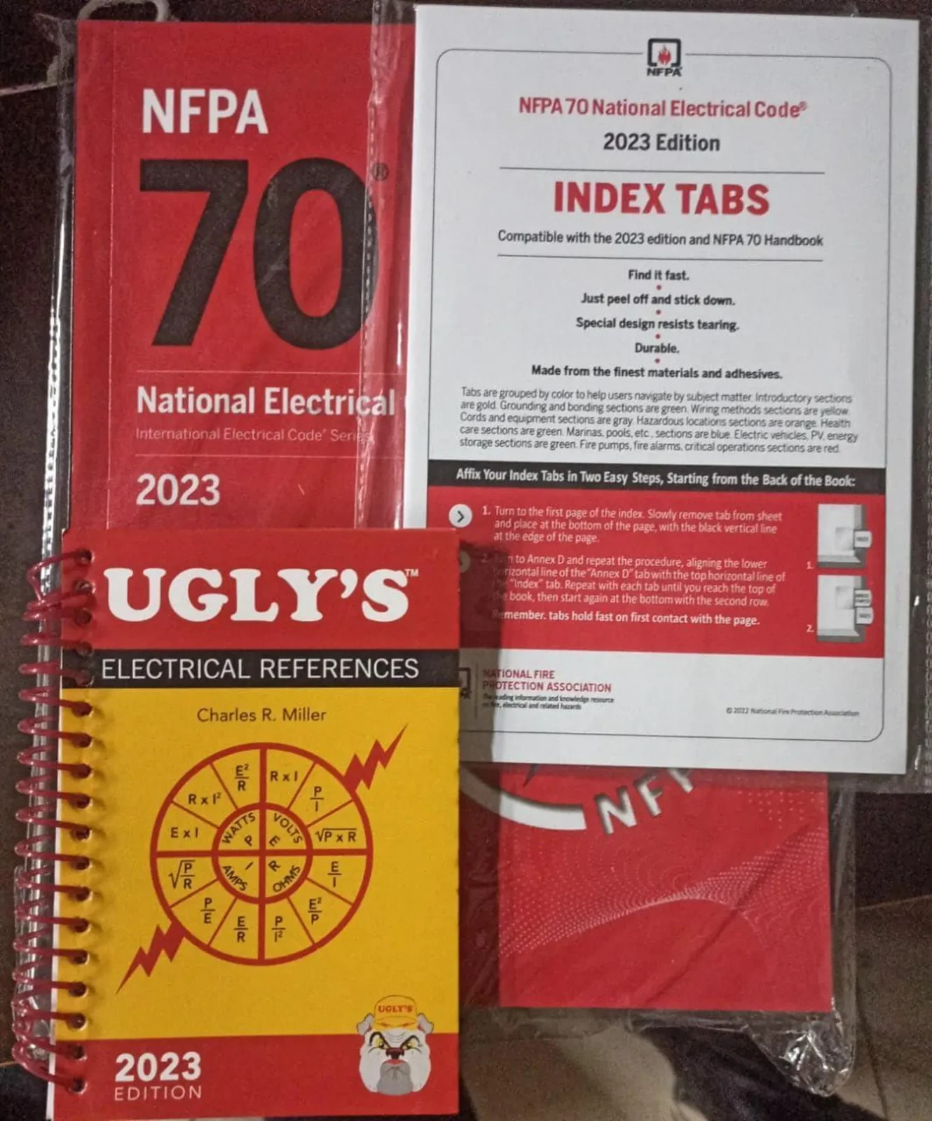 NFPA 70 National Electrical Code 2023 Paperback & Ugly’s Electrical & Index Tabs