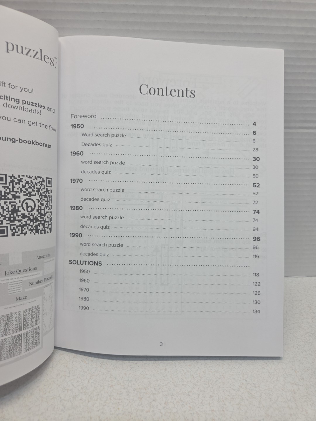 Remember When Word Search Puzzle Book Paperback Large Print 8.5” X 11”