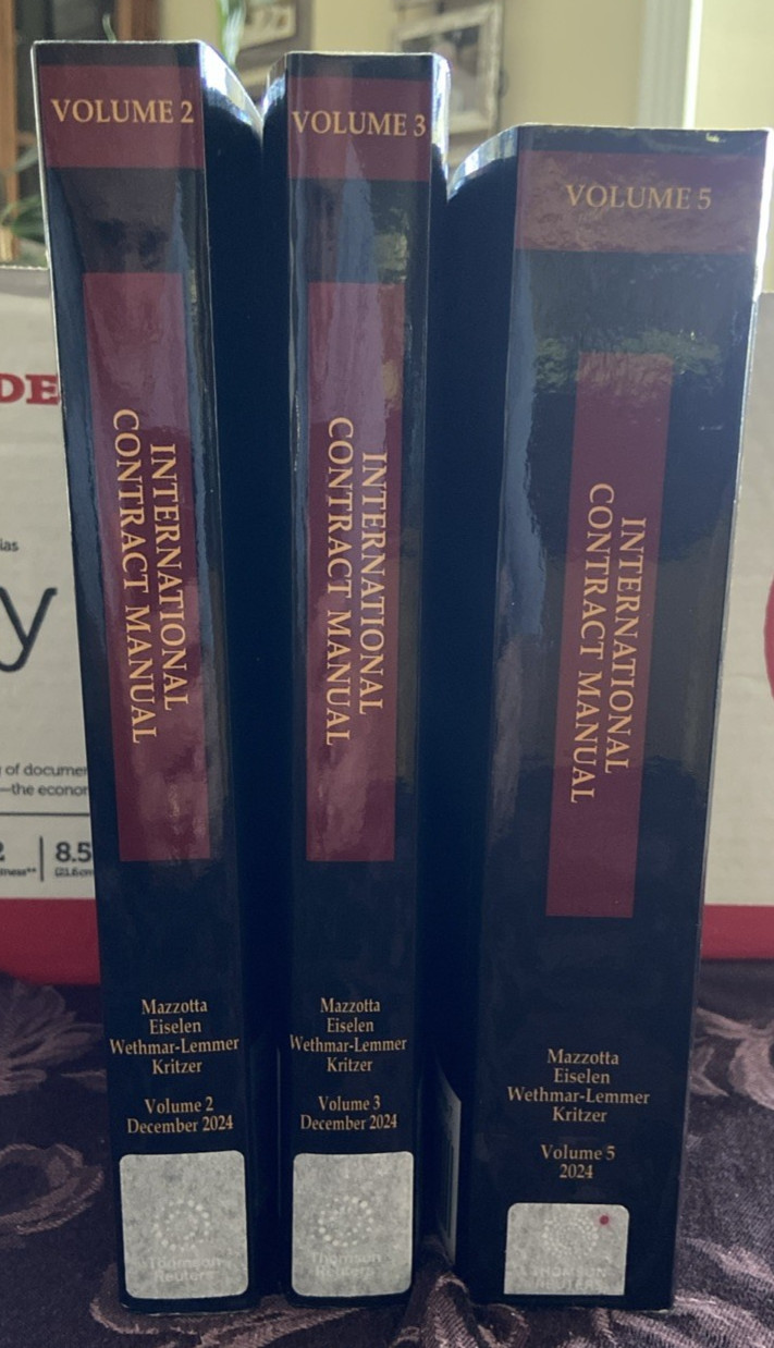 International Contract Manual Volumes 2, 3, & 5 Dec 2024 Thomson Reuters